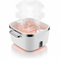 Portable hydrotherapy foot spa with heat and water jets on white background